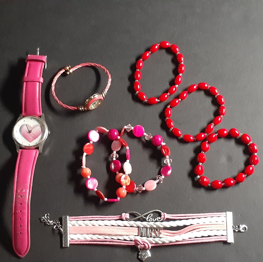 Red Assorted Jewelry
